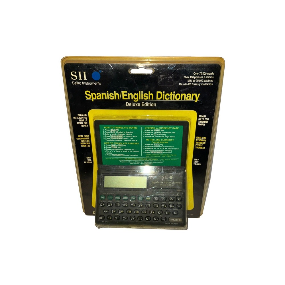 Vintage Berlitz Seiko Instruments SII Spanish English‎ Translator